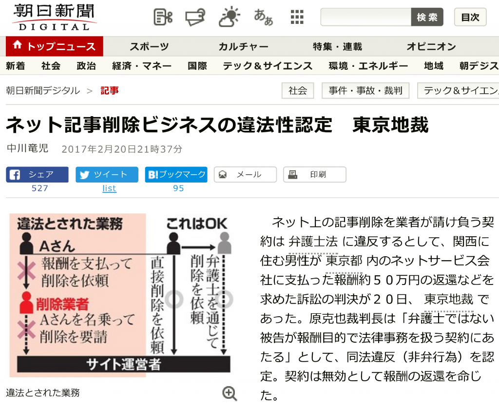 Asahi Shimbun Screenshot